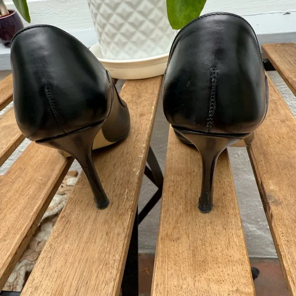 Zara classic black leather high heels EUR 36 - Picture 5 of 7